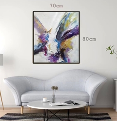 Abstrato Violeta 80x70 - comprar online