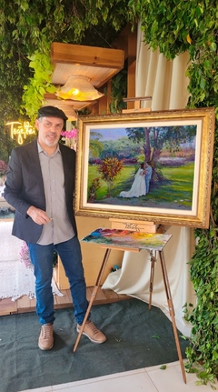 Casamento - Pintura dos noivos ao vivo - loja online