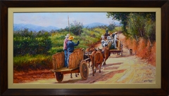 Carro de Boi no Sertão 60x120 - comprar online