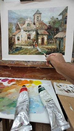 Vila Rica em Ouro Preto 30x40 - Artista Cido Oliveira