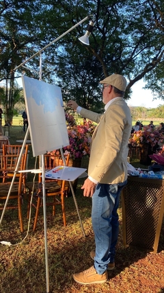 Imagem do Casamento - Pintura dos noivos ao vivo