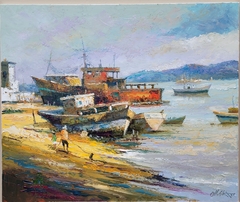 Barcos de Pesca 50x60