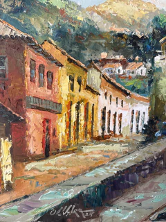 Casario igreja em Ouro Preto 50x60