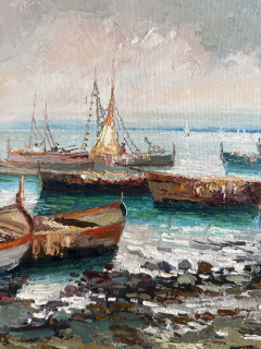 Barcos na Costa Amalfitana 30x66 na internet