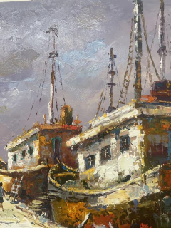 Estaleiro 50x60 - Artista Cido Oliveira