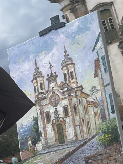 Igreja São Francisco de Assis Ouro Preto 40x30 - comprar online
