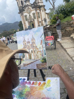 Igreja São Francisco de Assis Ouro Preto 40x30