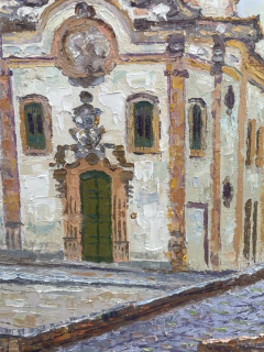 Igreja São Francisco de Assis Ouro Preto 40x30 - Artista Cido Oliveira