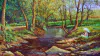 Mulher Sentada no Jardim de Monet 60x100