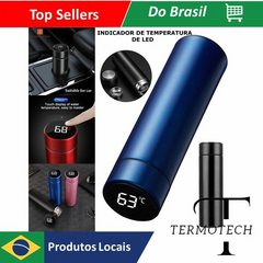 Garrafa Térmica Com LED Stanley 500ML Inox Água Cerveja Café Display Digital