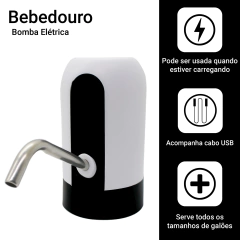 Bomba de água elétrica para galão de água recarregável