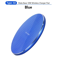 Carregador rápido sem fio ultrafino almofada de metal 10W carregador rápido se