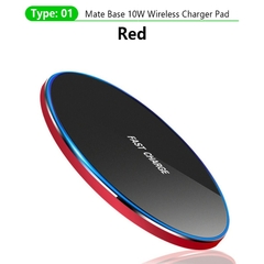 Carregador rápido sem fio ultrafino almofada de metal 10W carregador rápido se - Temos tudo
