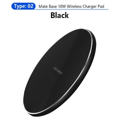 Carregador rápido sem fio ultrafino almofada de metal 10W carregador rápido se - comprar online