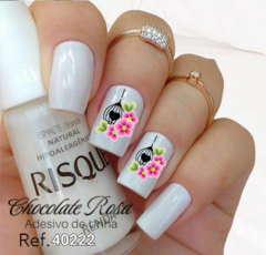 Adesivo de Unha gaiola com strass Ref.40222