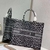 BOLSA DIOR BOOK TOTE EMBROIDERED LEOPARD