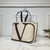 BOLSA VALENTINO CANVAS SHOPPING BAG V0065 - Minha Bolsa Perfeita