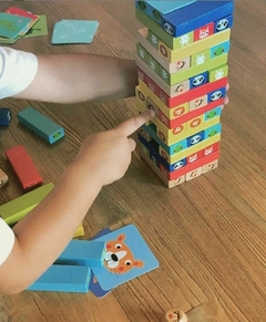 Jenga torre de animales madera Magnific - REVA CHICOS 