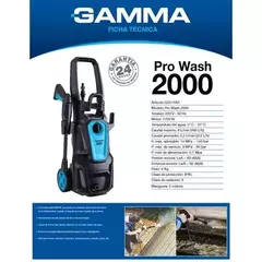 HIDROLAVADORA GAMMA PROWASH 2000 G2517AR - comprar online