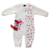 MACACÃO BEBÊ MOLETOM ESTAMPADO OFF WHITE PET - RN AO G