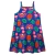 VESTIDO VERÃO COLORIDO AZUL FLAMINGO KYLY - TAM. 4 E 8