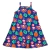 VESTIDO VERÃO COLORIDO AZUL FLAMINGO KYLY - TAM. 4 E 8 na internet