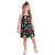 VESTIDO VERÃO COLORIDO AZUL FLAMINGO KYLY - TAM. 4 E 8 - comprar online