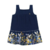 VESTIDO MUNDI INFANTIL MENINA COELHOS E FLORES - TAM. 1 ao 3