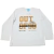 CAMISETA MANGA LONGA BRANCA ESTAMPADA MENINO - TAM 6