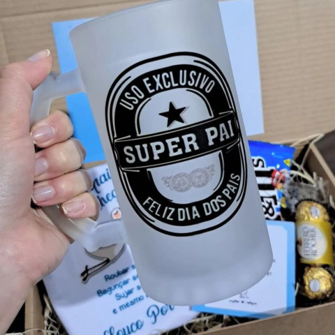 Caneca Super Pai Jateado Chopp
