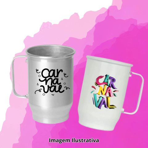 Caneca de Alumínio Brilhante