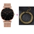 Relógio + Pulseira Pague 1 leve 2 Relógio de Pulso Quartzo - comprar online