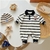 Conjunto de roupas de bebê menino + chapéu de algodão macacão de bebê listr - RP Shop