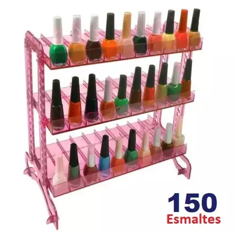 DISPLAY ROSA PARA ESMALTES.
