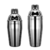 Juego Coctelera Acero Inoxidable Kit Bar Con Estante De Madera Cuadrado Cromado 11 piezas