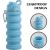 Botella de silicona plegable portátil 500ml
