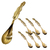 Set X6 Cucharitas Café Postre Acero Inoxidable Diseño Pluma - Luring Aplenty