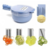 Cortador de verduras + colador con cuchillas intercambiables - Luring Aplenty