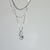 Colar Pedra Gota Cristal