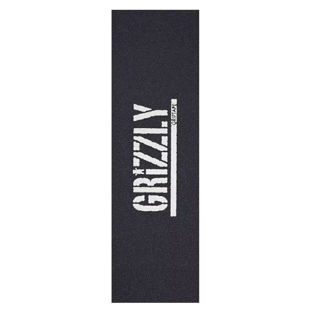 Lixa Grizzly Logo White Emborrachada Preta