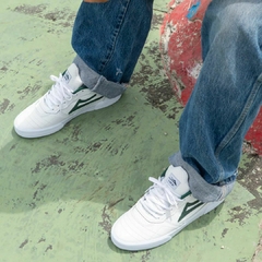 Tênis Lakai Cambridge White Leather Green - loja online