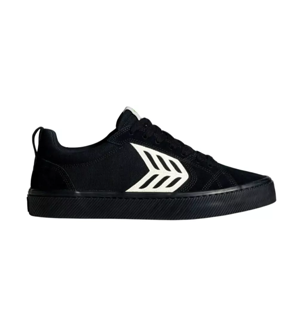 Tênis Cariuma Catiba Pro Skate Canvas Vintage All Black Suede