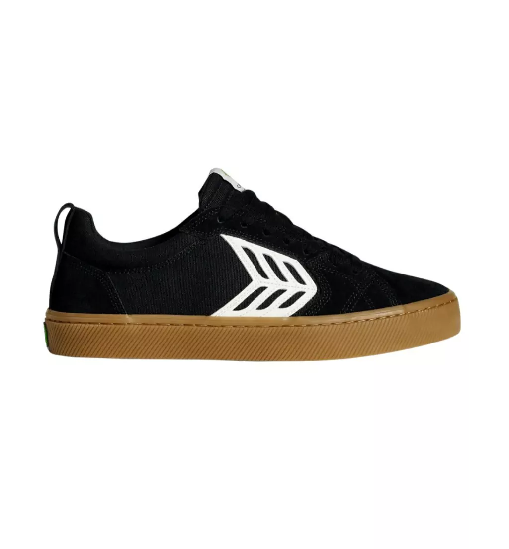 Tênis Cariuma Catiba Pro Skate Canvas Vintage Black Gum Suede