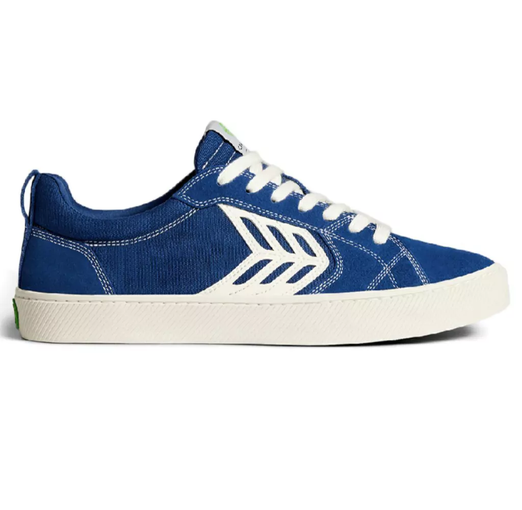 Tênis Cariuma Catiba Pro Skate Canvas Vintage Blue Suede