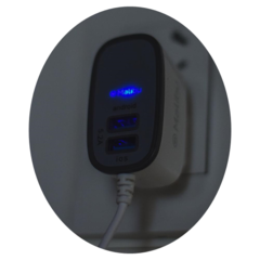 Cargador de Pared Tipo Iphone - 1 Cable + 2 USB Libre "Carga Rapida" en internet