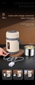 Lancheira aquecida elétrica usb aço inoxidável aquecedor de comida bento lanc