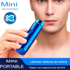 Mini barbeador USB elétrico de longa duração portátil - Recarregável