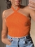 Blusa Assimétrica Frente Única - Laranja - Use Bi Closet