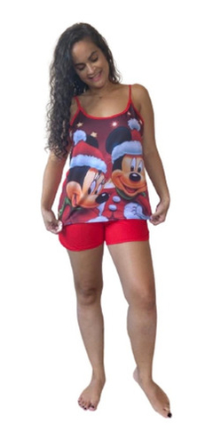 Pijama Natal Personagem Adulto E Infantil Feminino