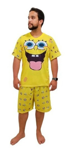 Pijama Curto Masculino Bob Esponja (presentão De Natal) na internet